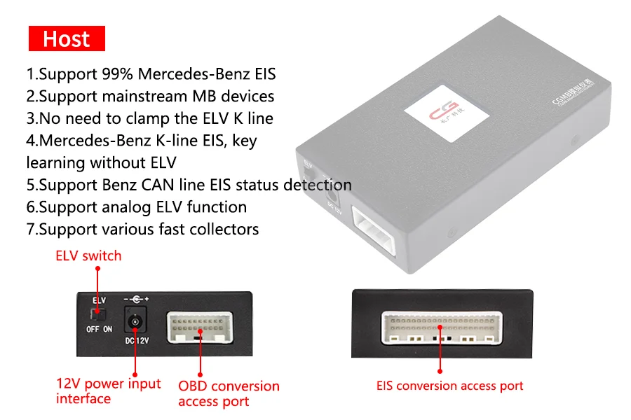 Für Benz EIS Testplattform CGMB Analog Instrument Simulator Für Mercedes-Benz EIS ELV Testplattform Programmierung Daten Sammeln – Detail 3