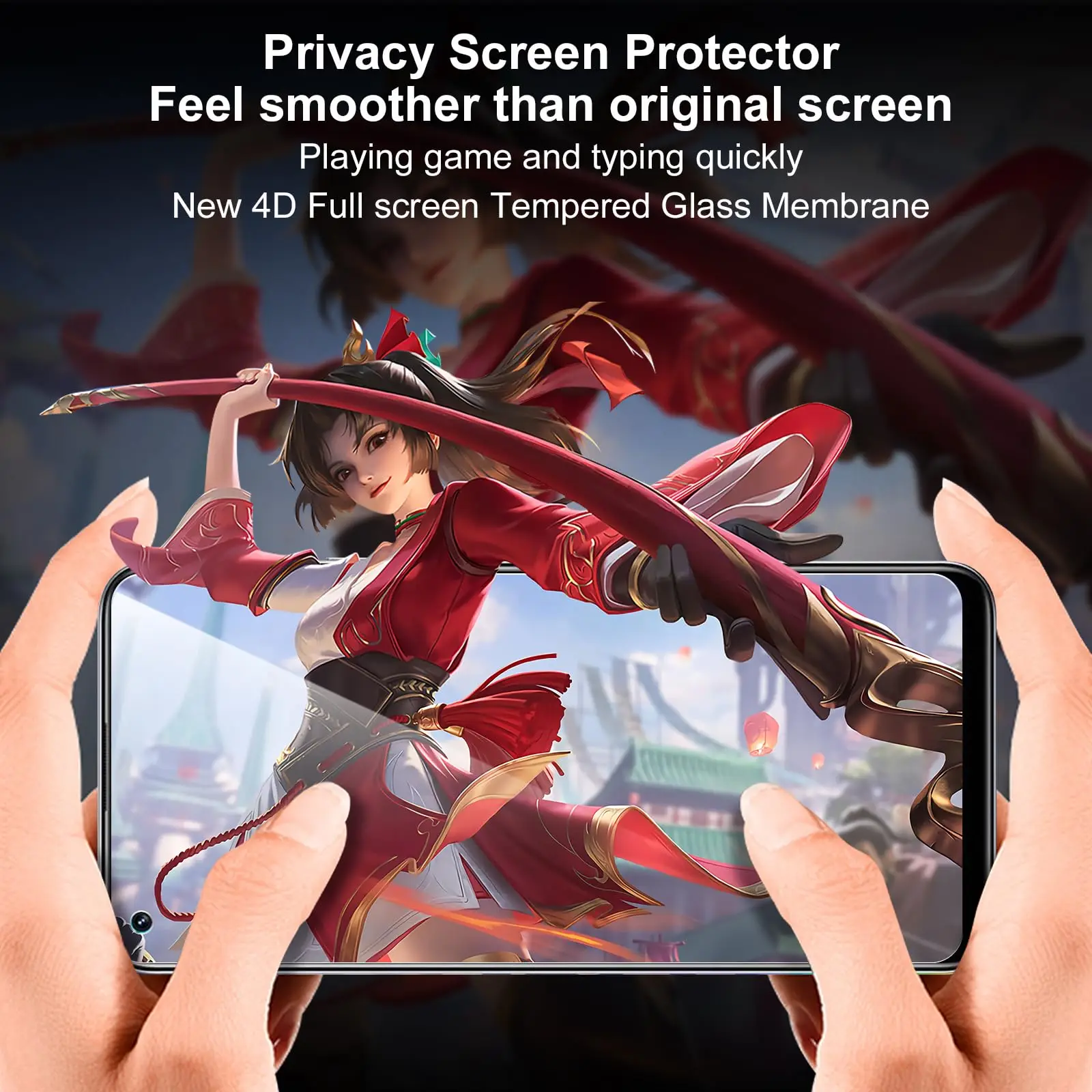 Ultra HD Anti-Spy Privacy Screen Protector with 9H Scratch Resistance and High-Quality Tempered Glass