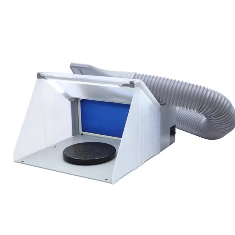 

Portable Model Workbench Exhaust Fan Spray Set Collapsible Spray Paint Extractor Exhaust Filter for Model Hobby Crafts