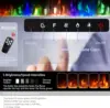 90-inch Ultra-thin Electric Fireplace Embedded and Wall-mounted Touch Screen Control Panel/remote/application Control - Timer 4