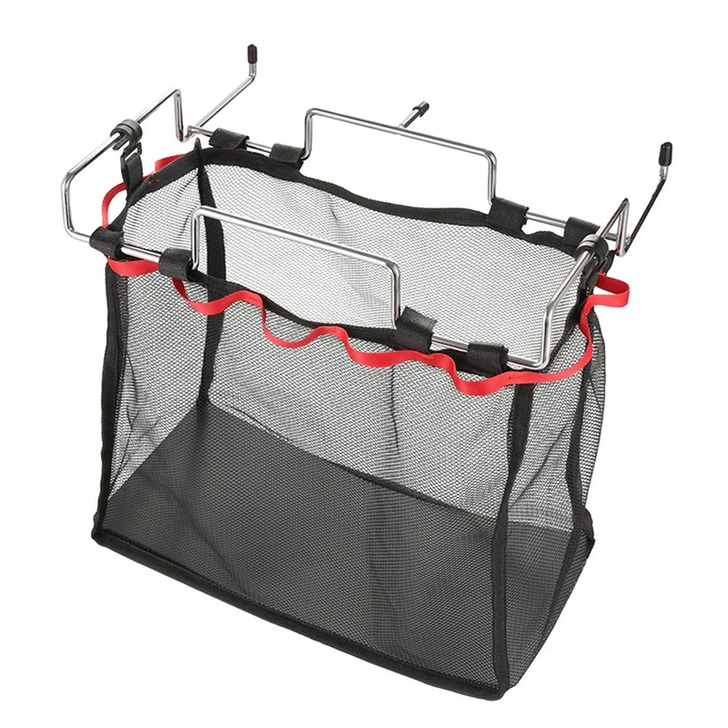 Outdoor Camping Mesh Table Under Table Net Storage Bag Foldable Suitcase  Size Portable Lightweight Black Iron Mesh Rack