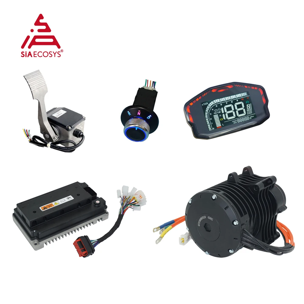 

QSMOTOR Eletric Go-Kart Application QS138 3000W V3 Max Continuous 100KPH Mid Drive Motor Conversion Kit with EM150-2 Controller
