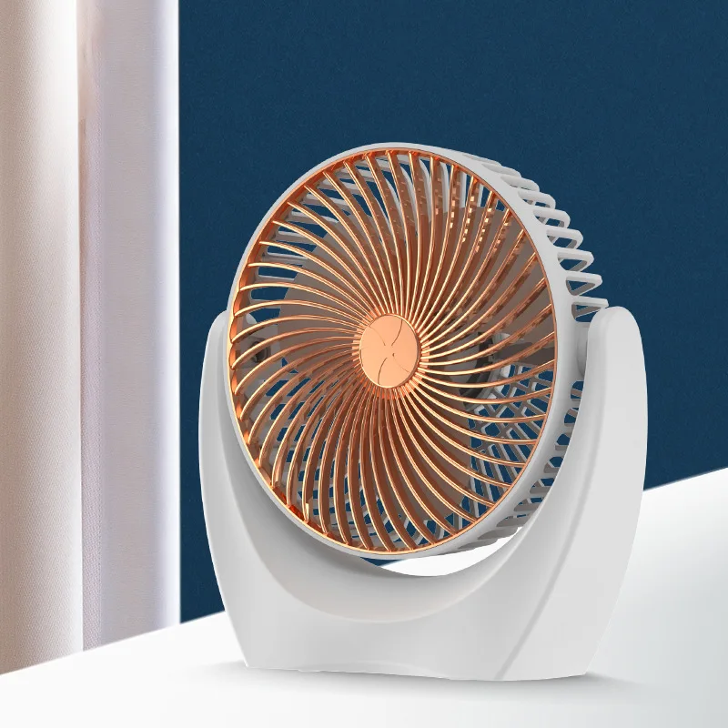 Portable USB Mini Charging Fan Handheld Silent Cooling Fan Air Cooler Three-speed Adjustable Desktop Desktop Office Bedroom
