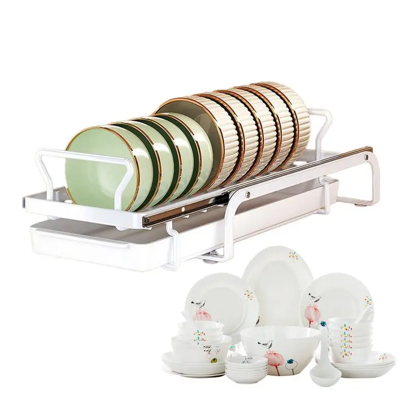 

Dish Storage Rack Pull-out Dish Drainers For Kitchen Home Kitchen Storage Rack For Kitchen Sink Apartment Dorm Home