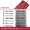 New Genuine Leather Women RFID Wallets Handbags Name Engraving Card Holder Female Purse Big Capacity Phone Bag Women's Wallet 3