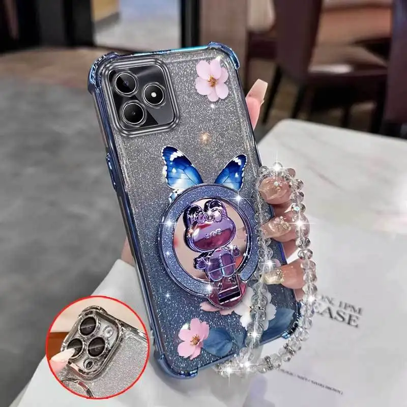 Deeply Spread Wings Phone Case with Bracket and Lanyard