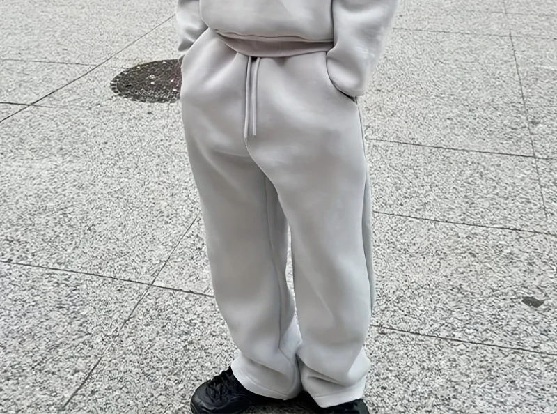 Erkekler Büyük Beden Oversize Geniş Paça Eşofman Altı Bol Kesim Pantolon Elastik Bel Günlük Kullanım Randevular Toplantılar Arkadaşlar Amerikan Tarzı