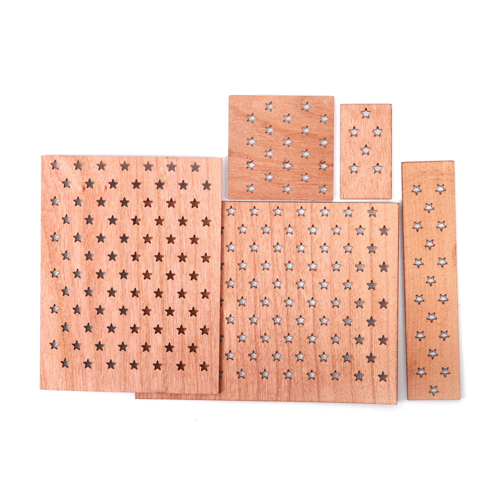 Description Picture 5 of itemLarge Width Star Hole Wooden Candle Wicks with Metal Bases Soy Wax Candle Cores Parffin Wax Wicks DIY Candle Making Supplies