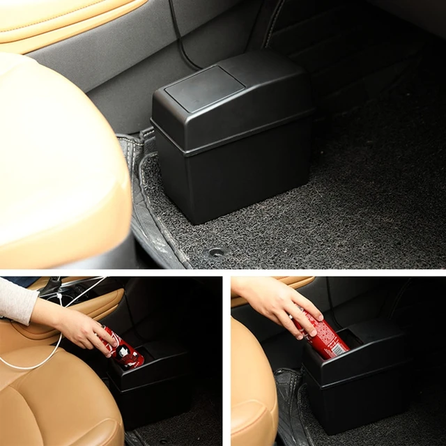 Trash Can Mini Trash Can Cup Holder Trash Can Garbage Can Bin for Car  Office And