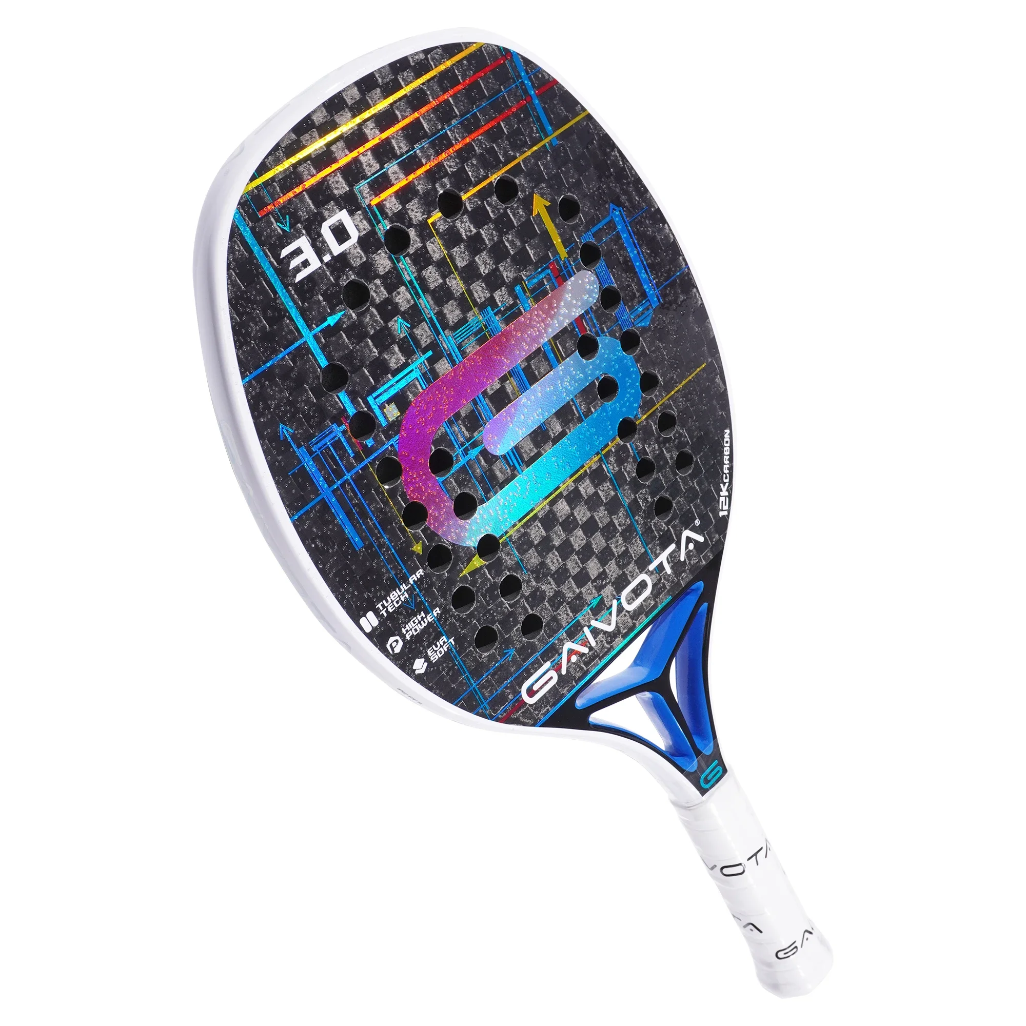 Gaivota3.0 2024 비치 테니스 라켓, 12K 탄소 및 배낭