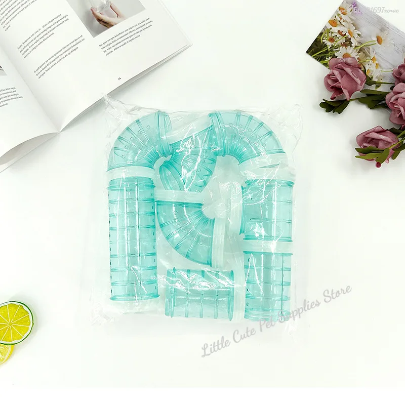 Cute DIY Hamster Tunnel Toy Pet Sports Training Pipeline Transparent Runway Toy Pet Hamster Game for Small Animal Accessories small pet tunnel hamster cage tunnel hamster toy maze