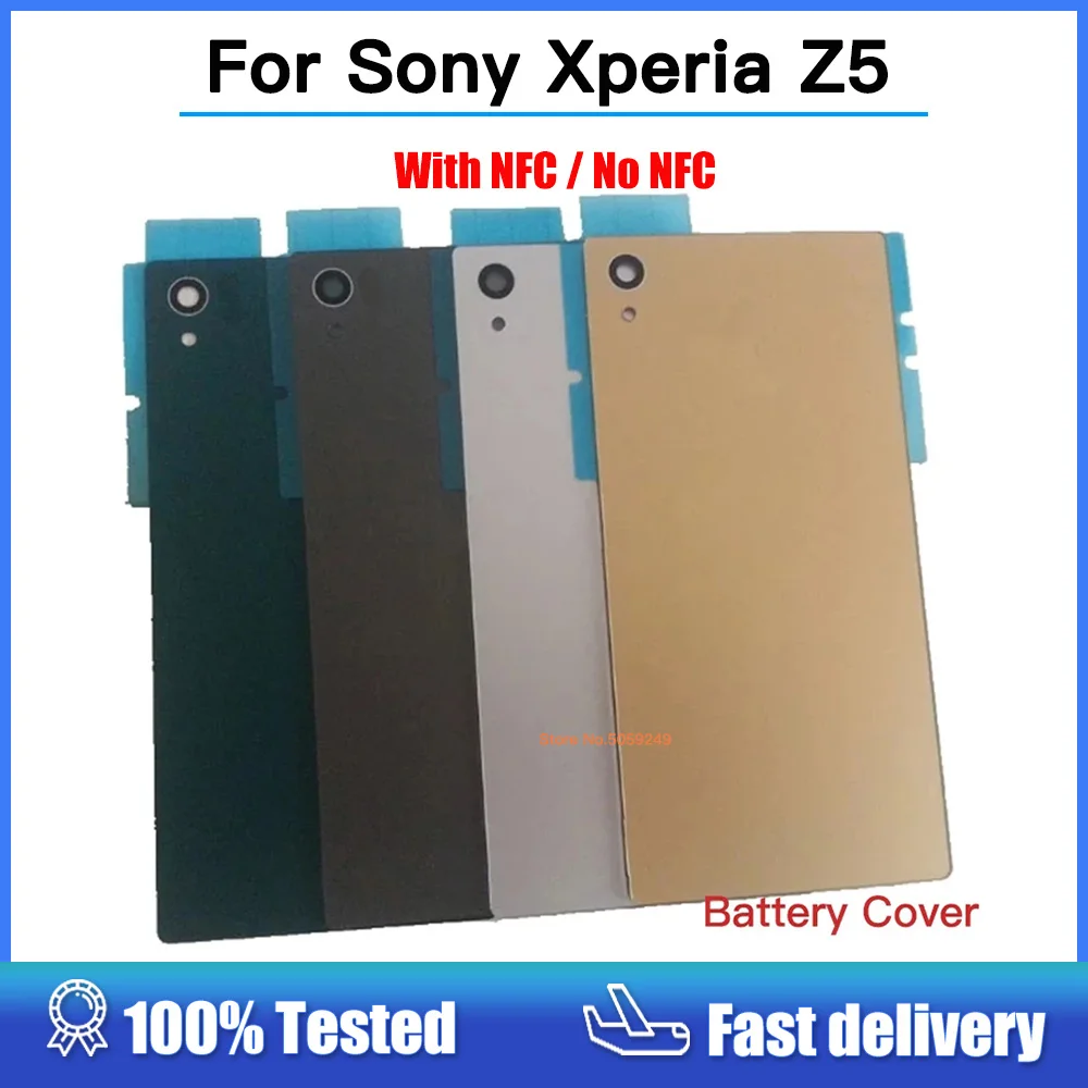 

5.2" For SONY Xperia Z5 Back Battery Cover Rear Door Housing Case E6603 E6633 E6653 Replacement For SONY Xperia Z5 Battery Cover