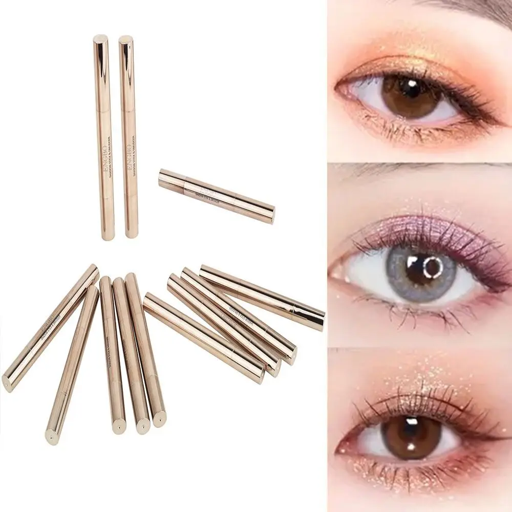 Con Punta In Spugna Ombretto Stick Two Tone Waterproof Eyeshadow Highlighter Smooth Long Lasting Creamy Eyeshadow Pencil Women