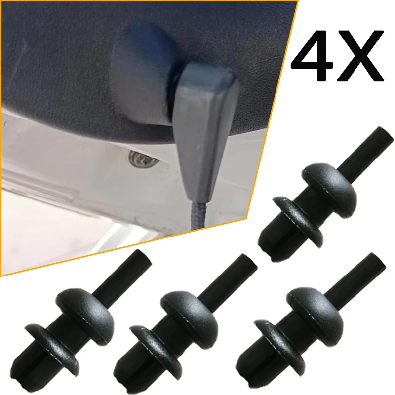 4Pc Posteriore Boot Trunk Parcel Shelf Cord Strap String Clips Staffa Di Montaggio Gancio 699218 Per Citroen C3/Ds3 2012 2013