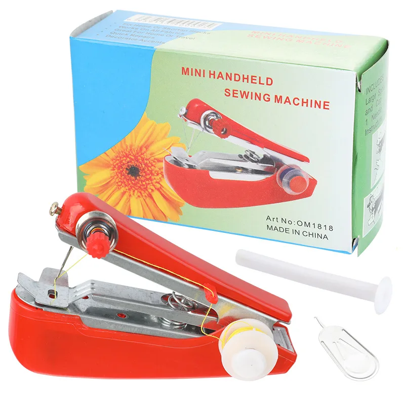 Home handheld portable mini manual sewing machine handheld pocket outdoor travel small sewing machine 6