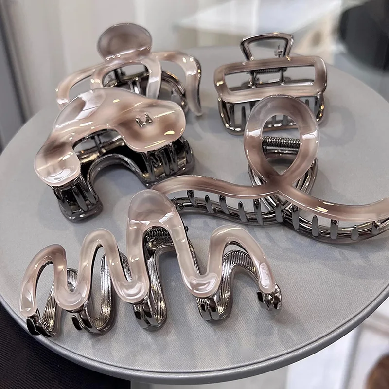 1 Stück Neue beliebte Essigsäure-Clip-Haarspange, große Haarspange, Haar-Accessoire, Damen-Haar-Design, leichter Luxus