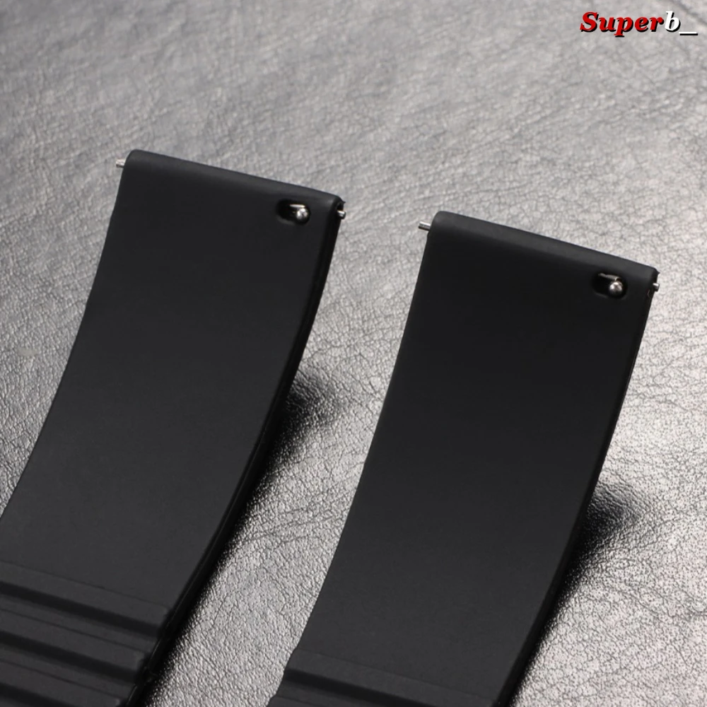 Universal Quick Release Waterproof Silicone Sports Watch Strap – Durable Rubber Wrist Band