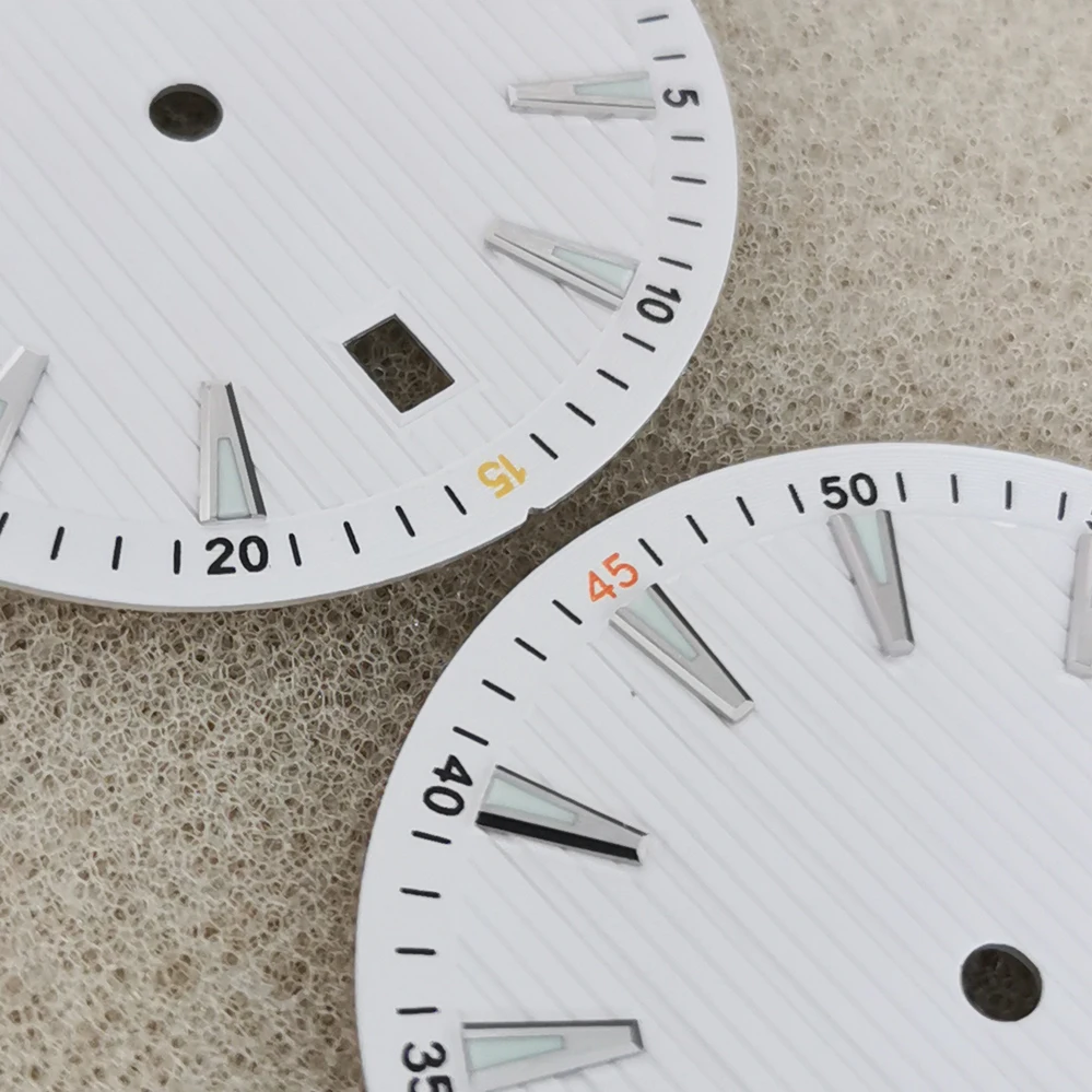 33.5mm Watch Dial Green Luminous Watch Faces Men Replacement Parts for NH35/NH36/4R/7S Movement watch dial accessories,watch face accessories