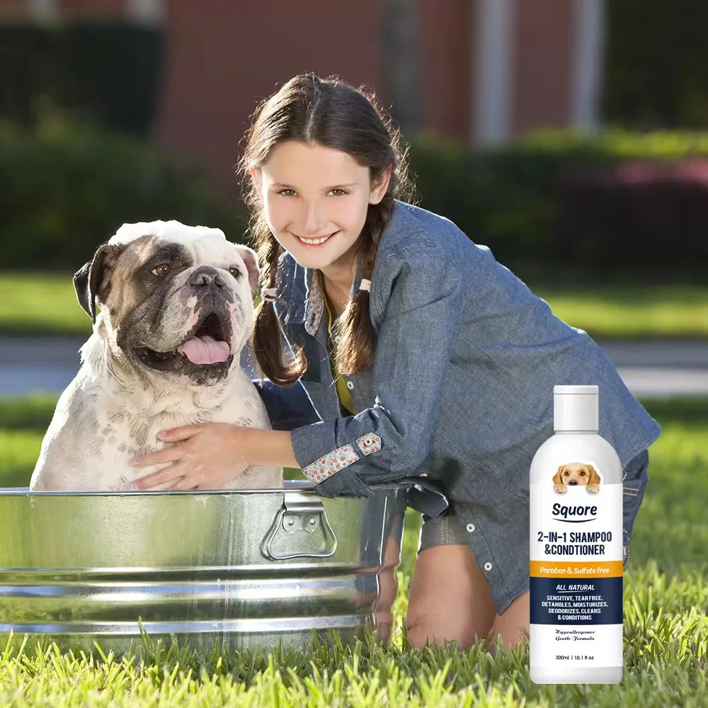 Pet Shampoo and Conditioner 2in1Pet Shower Gel for Puppy Dog Cat Shower Soap Soft Dog Shampoo Body Wash