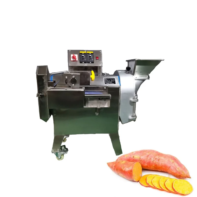 

Electric Vegetable Cutter With Adjustable Blade Size For Fruit, Tomato, And Potato Slicing Machine