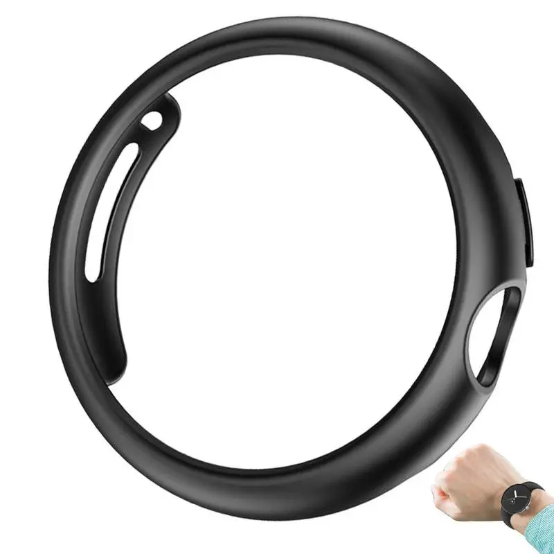 Frosted Glass Cover For Googles Pixels Watch Band Protective Case Full