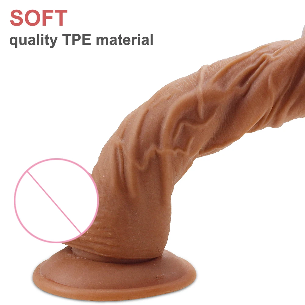 Sex Toys FLXUR Penis Realistic Dildo For Women Soft Flexible Suction Cup Female Masturbator
