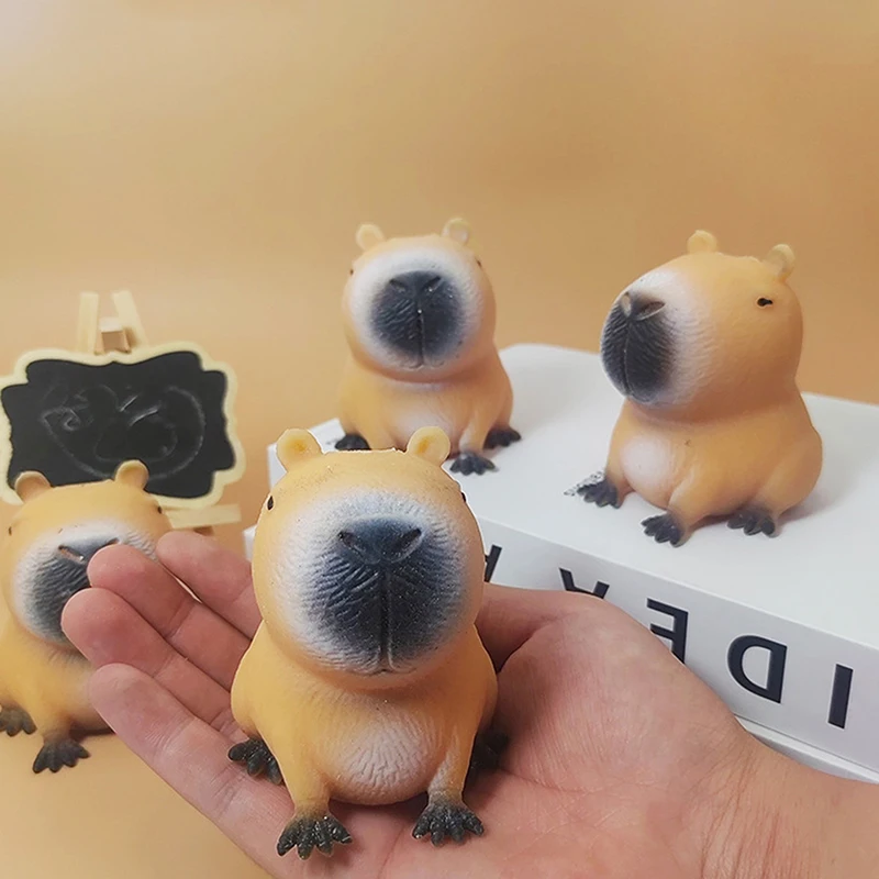 Cartoon Kawaii Capybara Pinch Toys Creative Funny Squeeze Relif Stress Doll Slow Rebound Super Soft Small Toy For Children Gift 5