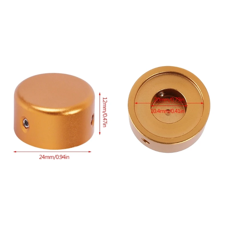 Guitar Pedal Topper Aluminum Alloy Guitar Effect Pedal Footswitch Toppers Foot Protections Caps G99D