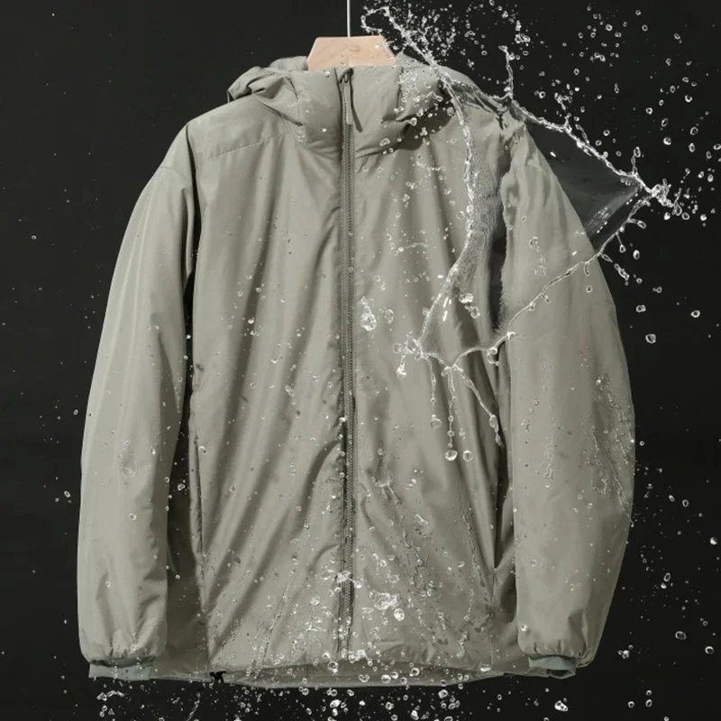 Hiking Jacket Mens Plus Size Hooded Winter Outdoor Harajuku Waterproof Warm Windproof Designer Tactical Ski Safari Work
