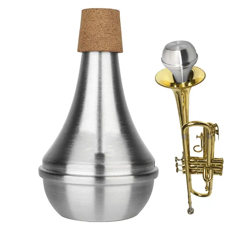 

Trumpet Mute Aluminum Alloy Quiet Practice Mute Silencer For Trumpet Musical Played Accessories Portable Trumpet Mute Silencer