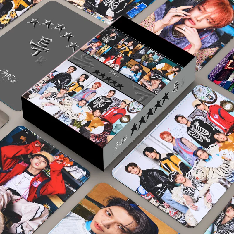 

55pcs/set Kpop Stray Kids 5-STAR Lomo Cards Straykids Photo Album Photocards High Quality HD Picture for Fans Gift