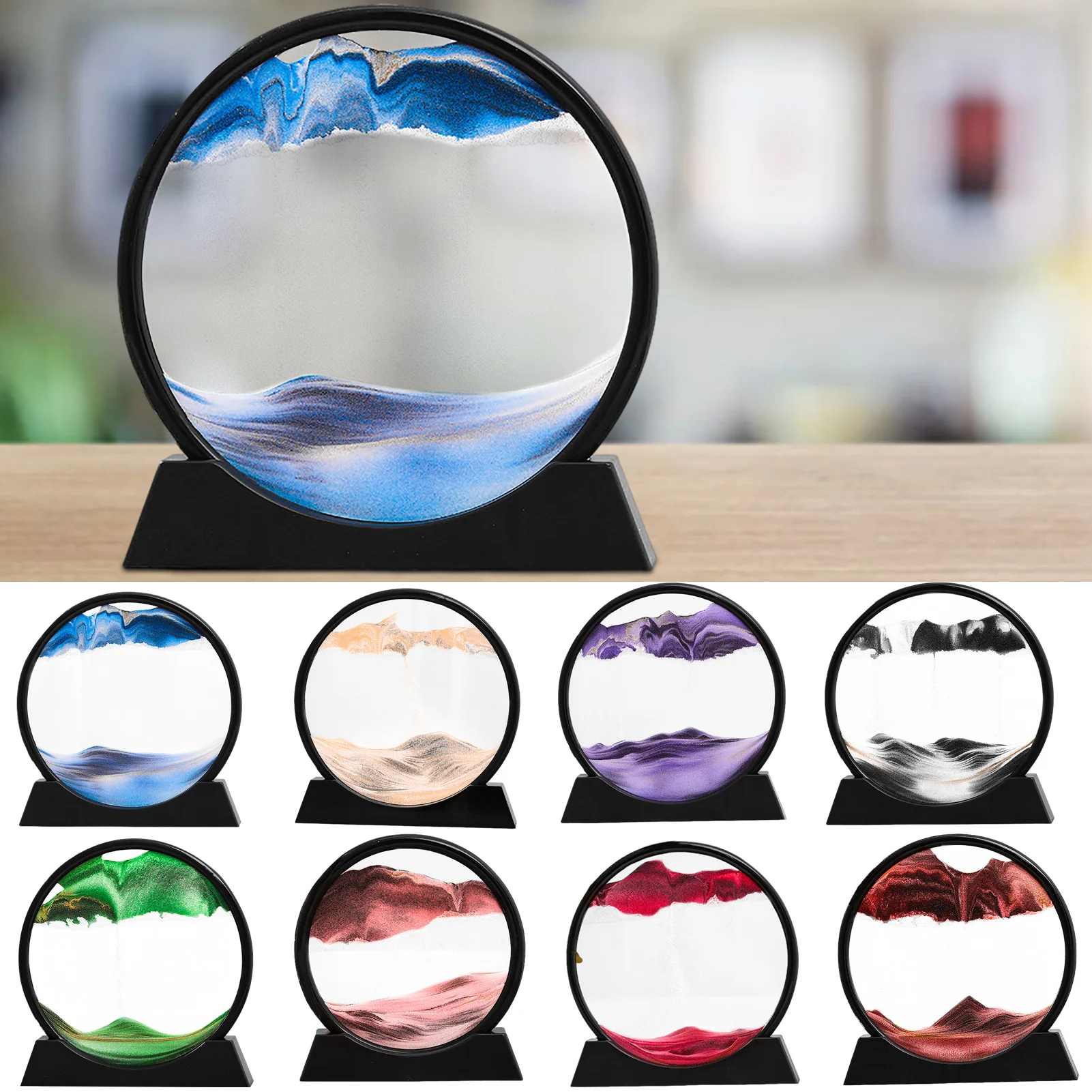 3d Dynamic Moving Sand Painting Art Picture Rotating Moving Sandscape