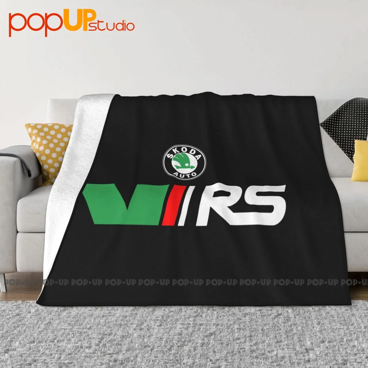 Skoda Rs Vrs Motorsport Graphicorrally Wrc Racing Coperta Camera Da Letto Nuovo Stile Divano Decorativo