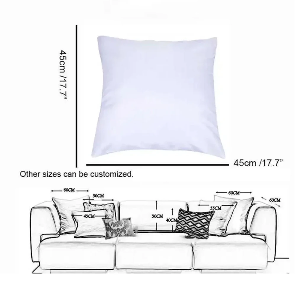 Side view of pillow case