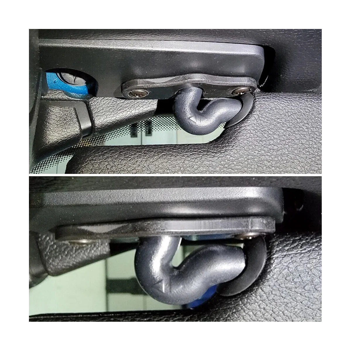 Aletta Parasole Per Jeep Per Wrangler JK 2018 Kit Riparazione Visiera Per Auto Per Wrangler 2018-2022 Per Gladiator 2020 2021 2022 Clip Per Visiera Parasole Alluminio Alette Parasole Interne