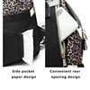 LEQUEEN Leopard Print Women Backpacks Multifunction Ladies Shoulder Backpack Large Capacity Mommy Bags Baby Changing Diaper Bags 5