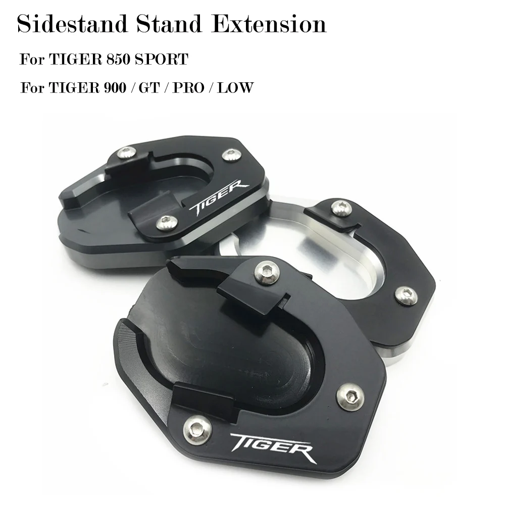 

For Tiger 900 GT PRO Rally Motorcycle Side Stand Kickstand Tiger850 SPORT TIGER 900GT LOW Extension Pad Support Plate