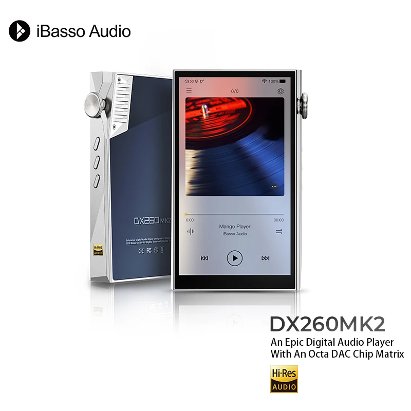 iBasso DX260MK2 무손실 음악 플레이어 MOD 연삭기 버전 안드로이드 HIFI MP3 휴대용 미디어 플레이어