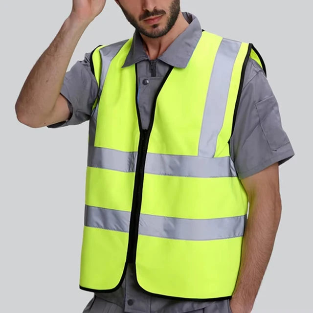 Safety Vest Custom Logo - Construction Worker