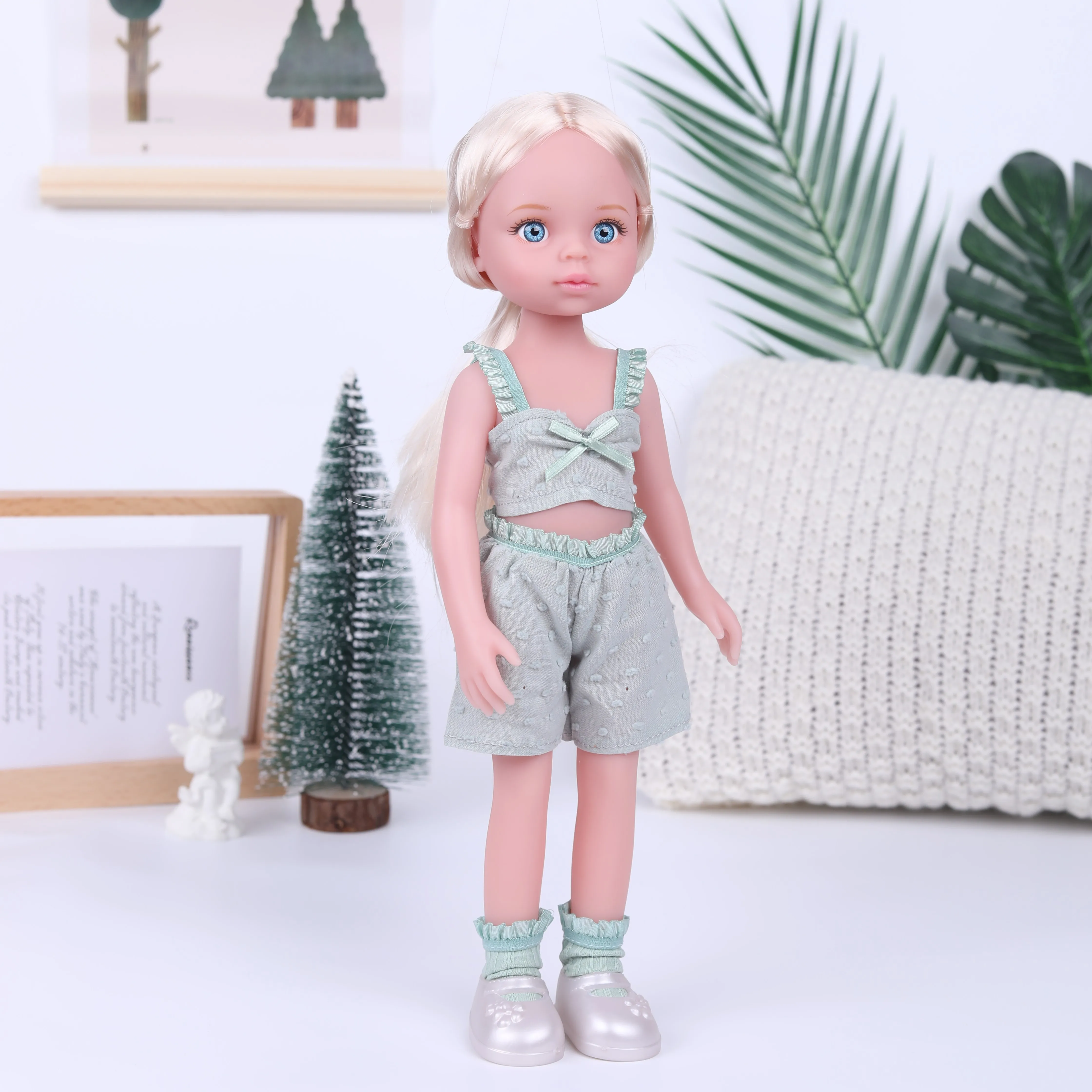 14 Inch Baby Doll Girls Toys,Children Birthday Toys Gifts Collectible Figures - 6