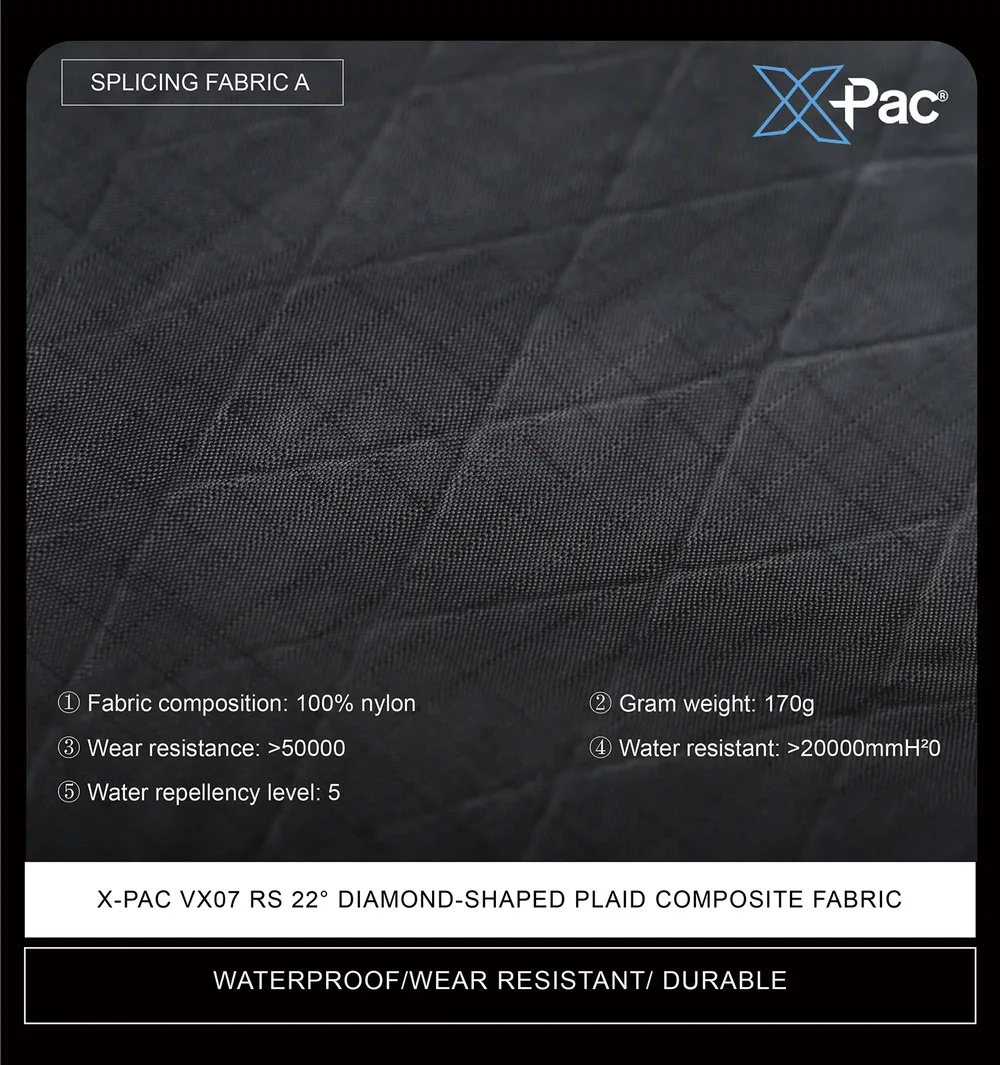Reindee Lusion 24ss FP01 Multifunctional backpack combined materials xpac cd hard shell techwear accessories edc carrier