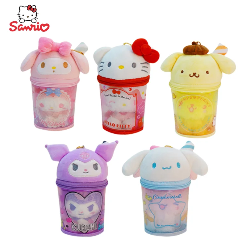 

Hello Kitty my Melody Kuromi Cinnamoroll Sanrio Anime Peripheral Kawaii Cute Cartoon Plush Toy Pendant Creative Keychain Gift