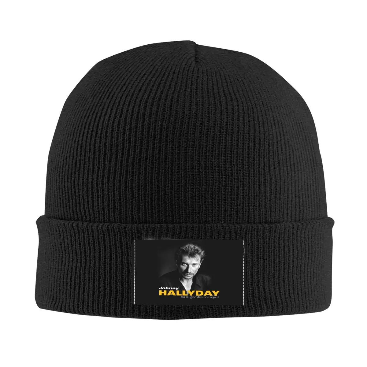 

Johnny Hallyday Bonnet Hats Cool Knitted Hat For Men Women Autumn Winter Warm French Singer Rock Music Skullies Beanies Caps