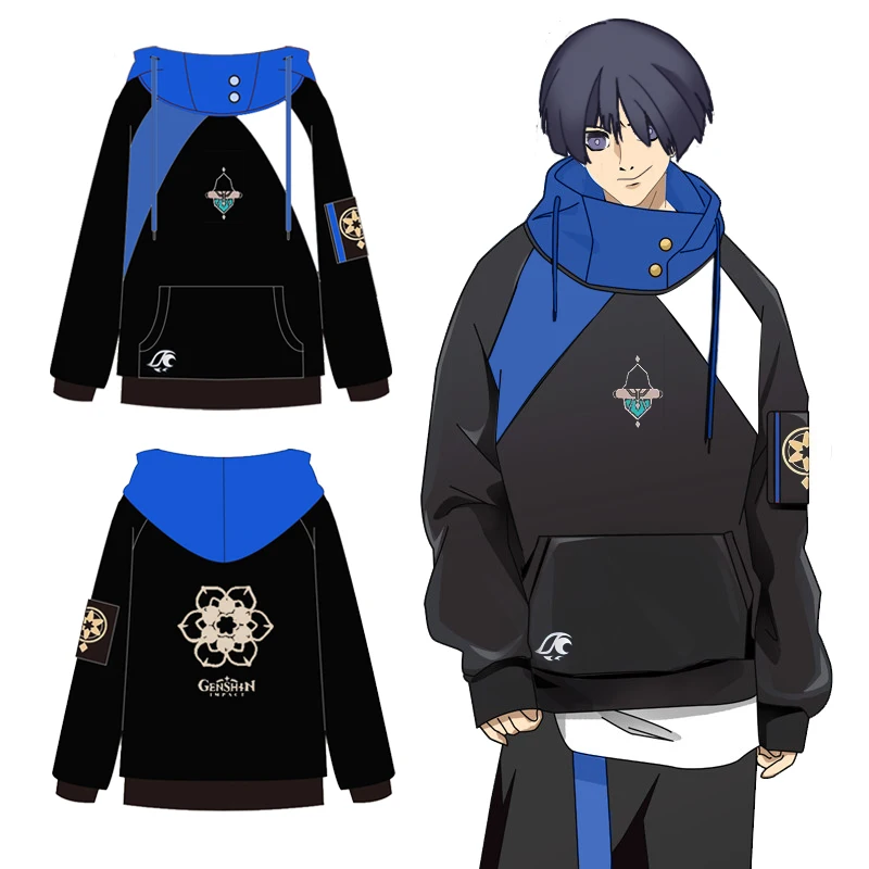 

Game Genshin Impact Scaramouche Wanderer Cosplay Sports Coat Women/Men Autumn Hooded Top Cosplay Hoodies Fashion Sweatshirt