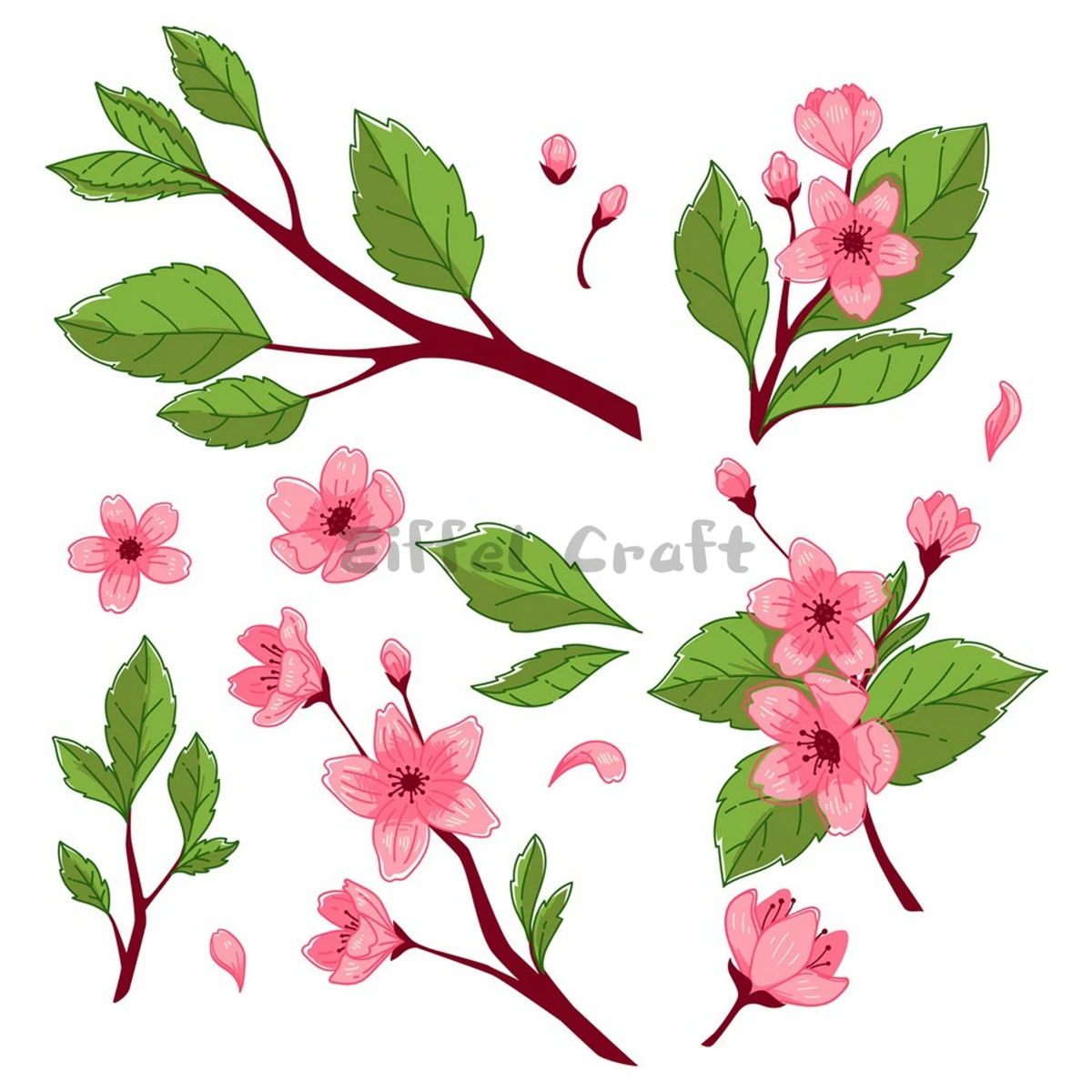 Branches Of Cherry Tree Metal Cutting Dies New Diy Emboss Stencil Scrapbooking Dies For Card Making 2022