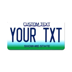 Customizable 12x6 Inch U.S. License Plate with Personalized Text - 30x15cm - aluminum (1)
