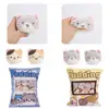 Pudding Snack Pillow Cat Throw Pillow With A Bag Removable Stuffed Animal Toys CreativeSnack Zipper Bag Decor Cushion For G D8J7 5