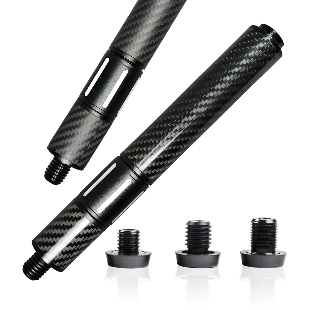 Telescopic Carbon Fiber Billiards Extension Bumper, Extendable Stick Accessories Snooker Cue Extend Weights Replacement