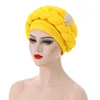 African Turban Cap for Women Headwear for Wedding Party Female Head Wraps Bonnet Headband Hat New Fashion
﻿ 1
