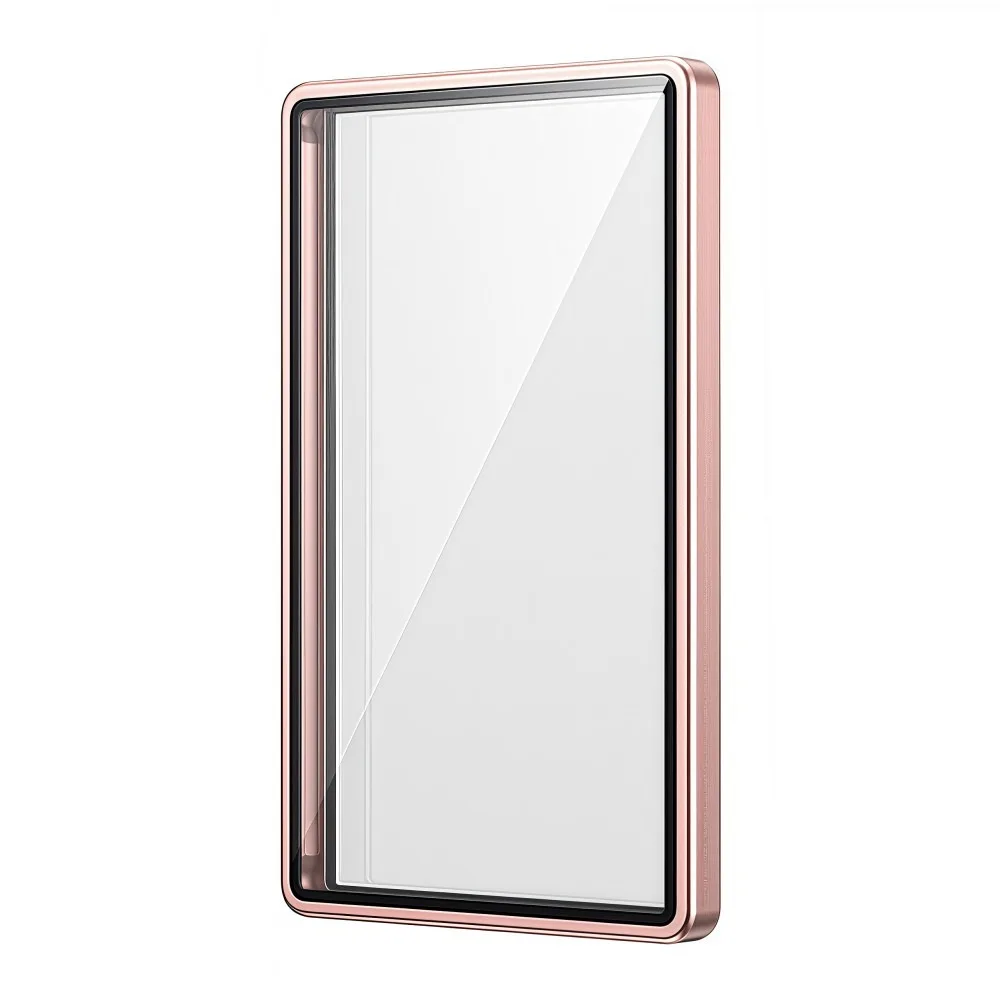 Premium Aluminium Frame Card Protector with UV Protection - Double-Sided Glass, Transparent & Durable